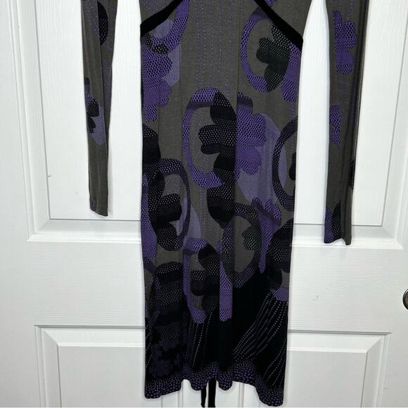 United Colors of‎ Benetton Abstract Print Long Sleeve Dress - Picture 4 of 5